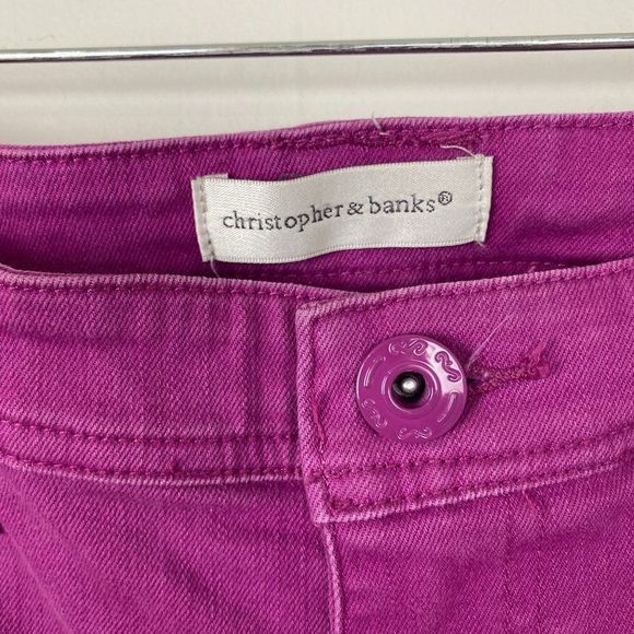 Christopher & banks capri size 10 color purple - Picture 3 of 4